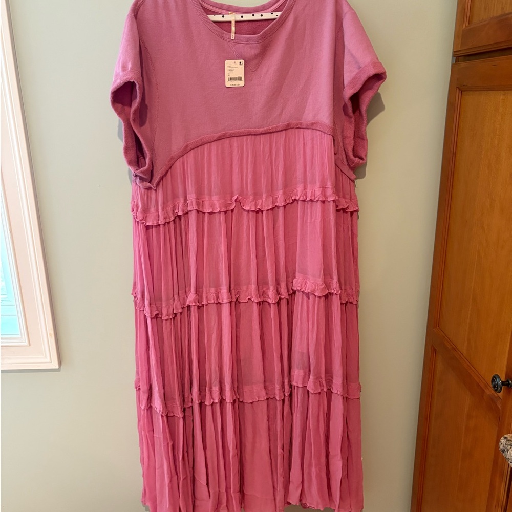 Free People Pink Maxi Dress